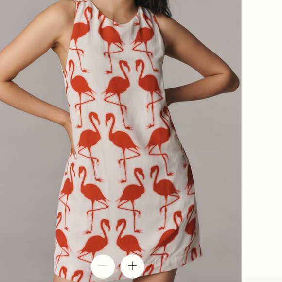 Maeve Dresses & Skirts - NWT (Anthro) Maeve Sleeveless Linen Blend Printed Shift Mini Dress in Sz XXS